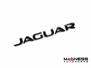 Jaguar Custom Emblem - Jaguar Lettering - Gloss Black Finish Jaguar Custom Emblem - Jaguar Lettering - Gloss Black Finish